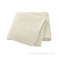 Amazon hot sale Cotton Knitted cashmere Baby Blanket